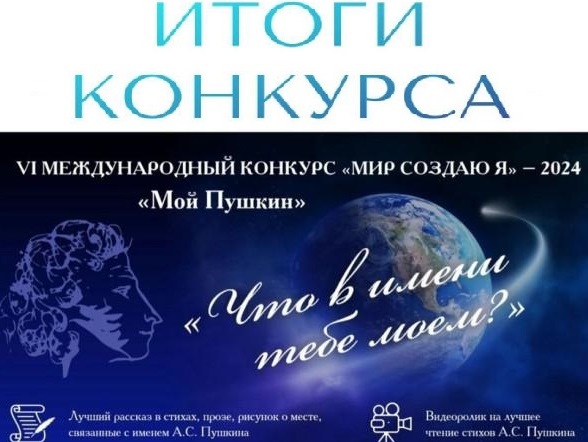 Итоги  VI Международного конкурса «МИР создаю Я» - 2024.